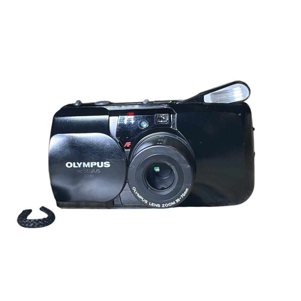 Olympus Infinity Stylus Zoom 35-70mm Point & Shoot Film Camera Works *READ*‎